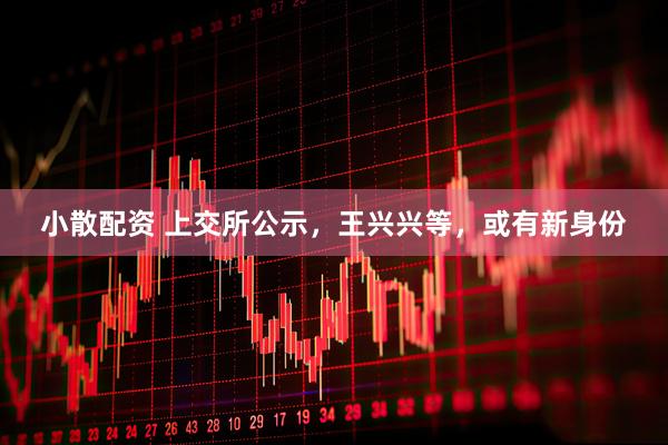 小散配资 上交所公示，王兴兴等，或有新身份