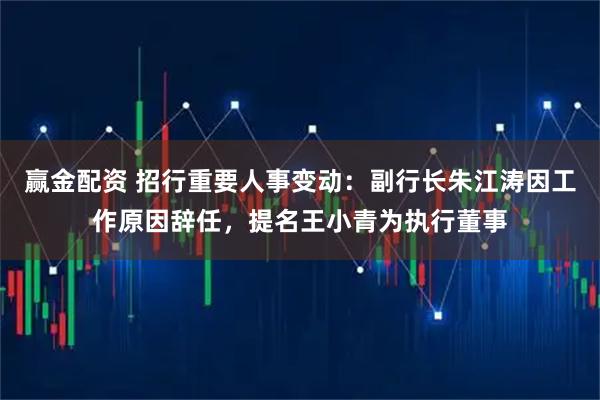 赢金配资 招行重要人事变动：副行长朱江涛因工作原因辞任，提名王小青为执行董事